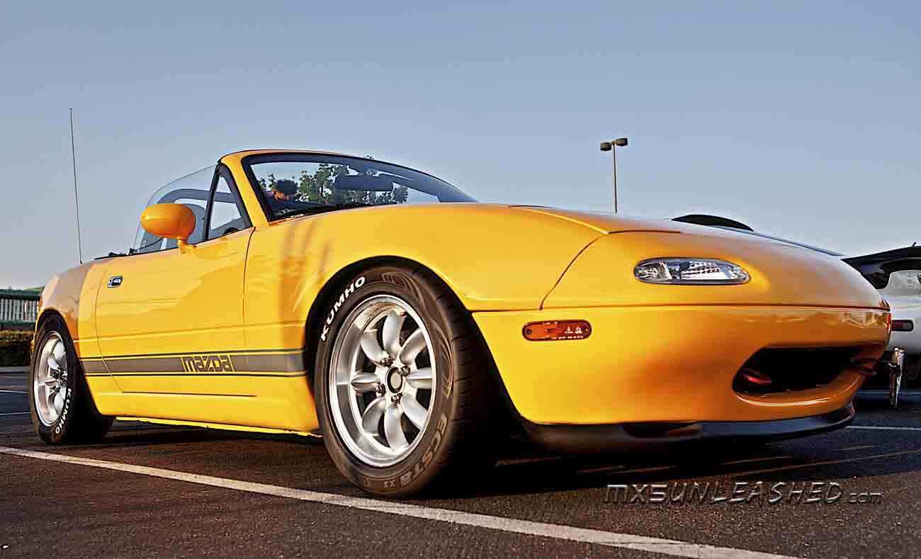 yellow miata